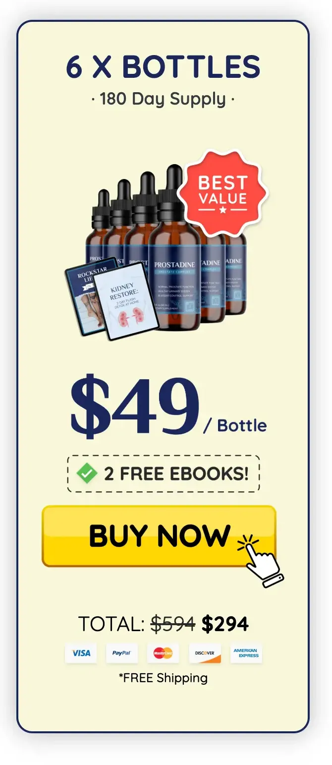 Prostadine Buy 6 Bottles